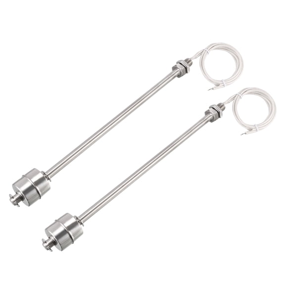 2 PCS Stainless Steel Float Switch 270mm Fish Tank Vertical Water Level Sensor