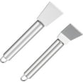thumbnail image 1 of 2 PCS Stainless Steel Scrapers, Cleaning Scraper Tool, Paint Multifunctional Metal Tools for Cookware, Stovetop, Adhesive, Oven Racks, Grout, Grill, Glass, Kitchen & Home, 1 of 4
