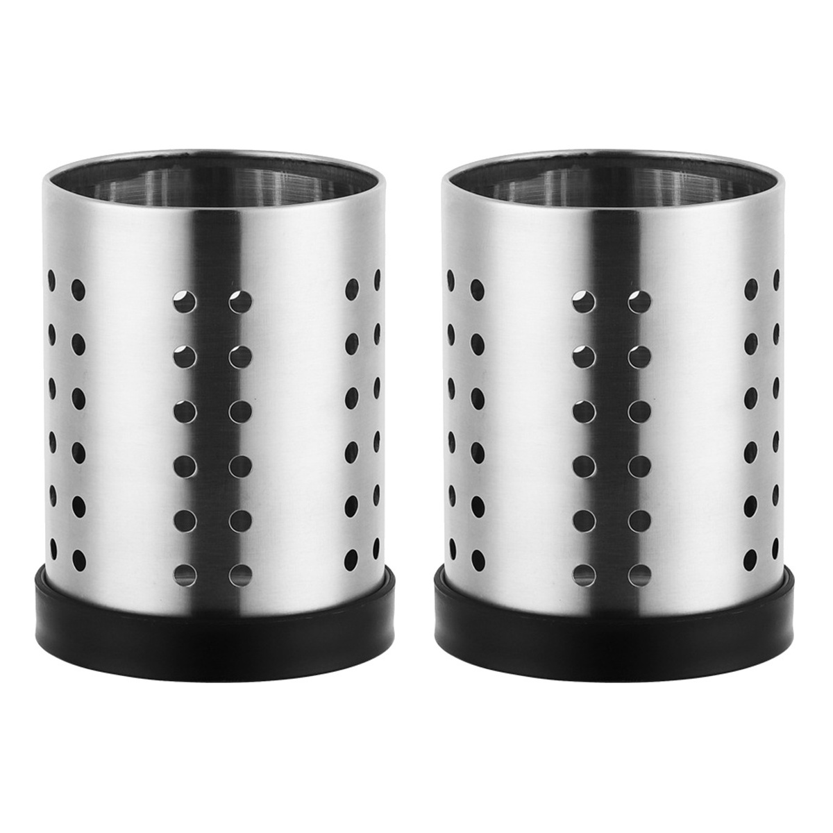 2 PCS Stainless Steel Silverware Fork Spoon Organizer Drawer Dishwasher Chopstick Holder