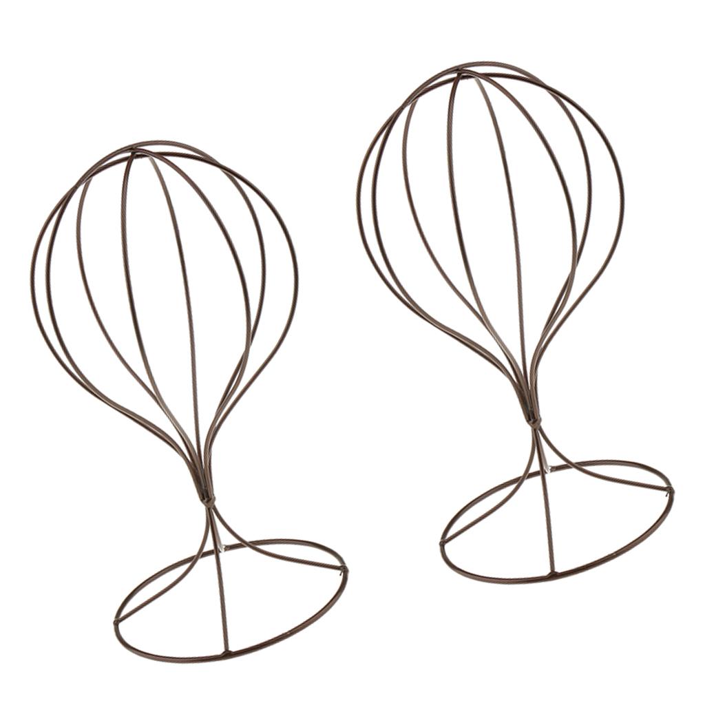 2 PCS Stand Metal Cowboy Hat Rack Holder Display Cap Storage Shelf