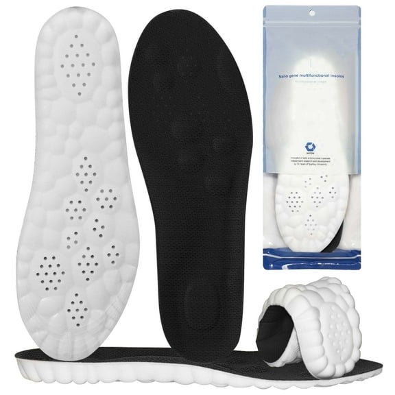 2 PCS Clouds Insoles for Men/Women,Massage Support Insoles, 6d Soft Memory Foam Cushioning Sports Cloud Insoles for Men/Women