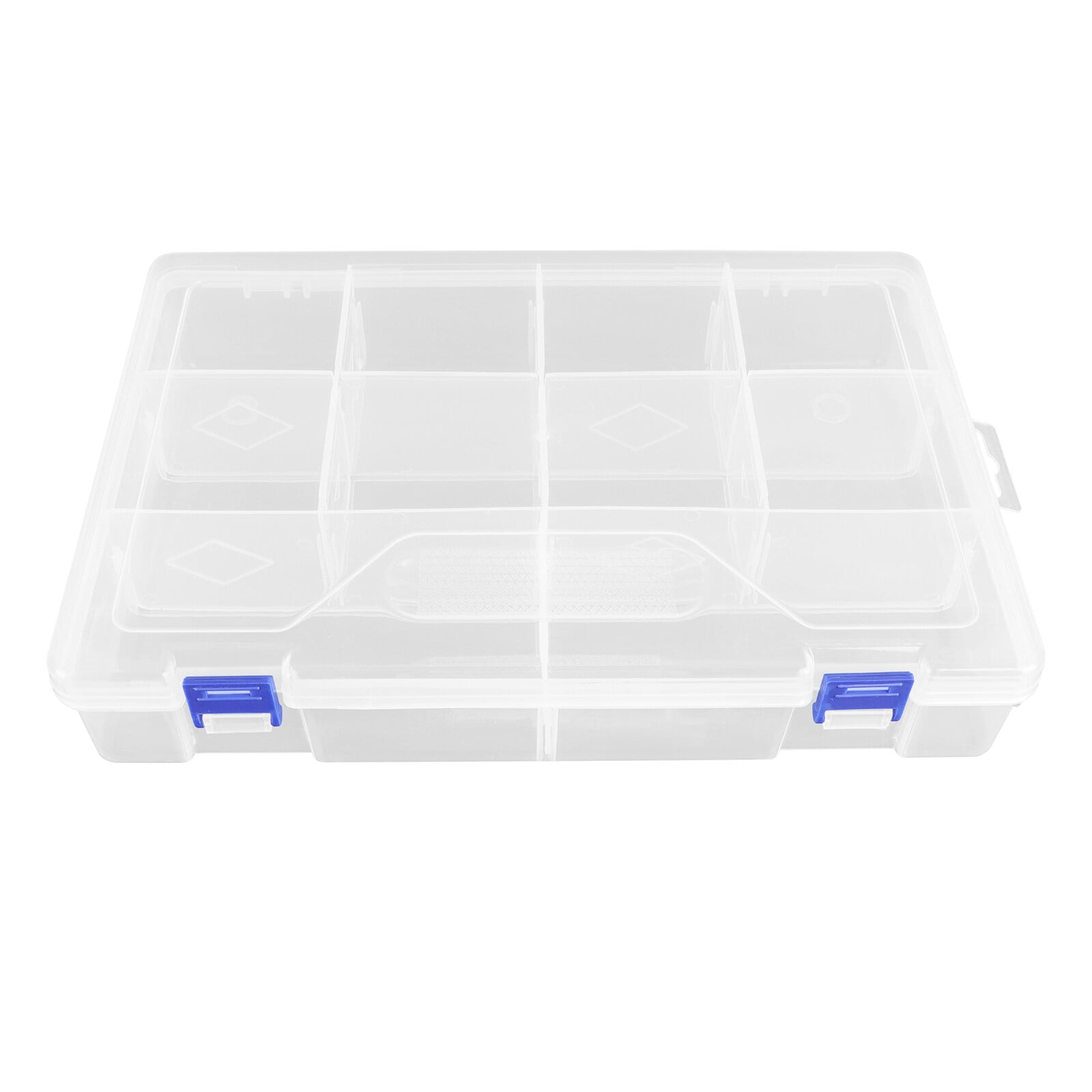 2 PCS Storage Box Stackable Collapsible Hardware Crate Bin with Lid ...