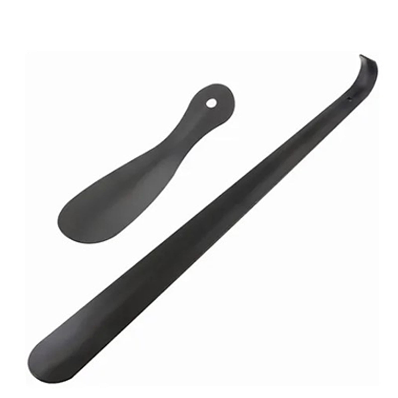 2 PCS Straight Handle Shoe Horn Anti Bending Stainless Steel Shoehorn