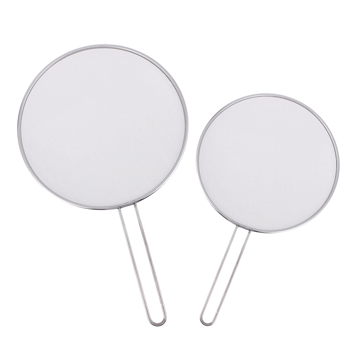 2 PCS Strainer Frying Pan Spit Guard Screen Cooking Accessory