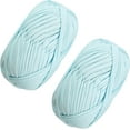 thumbnail image 1 of 2 PCS T-Shirt Yarn Elastic Fabric Crochet Cloth Yarn for DIY Knitting, Spaghetti Yarn Thick Knitting Yarn for Hand DIY Bag Blanket Cushion Crocheting Projects,Home Decor, 1 of 7
