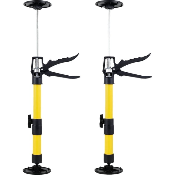 Heavy Duty 2 PCS Telescopic Prop Rods, 88.18 Lbs Manual Adjustable Woodworking Lift Tool for Cabinets, Gypsum Boards and Stair Installation