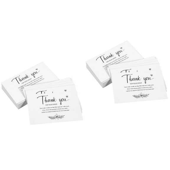 2 Pieces Thank You Stickers Small Business Stamp Card Gift Shopping