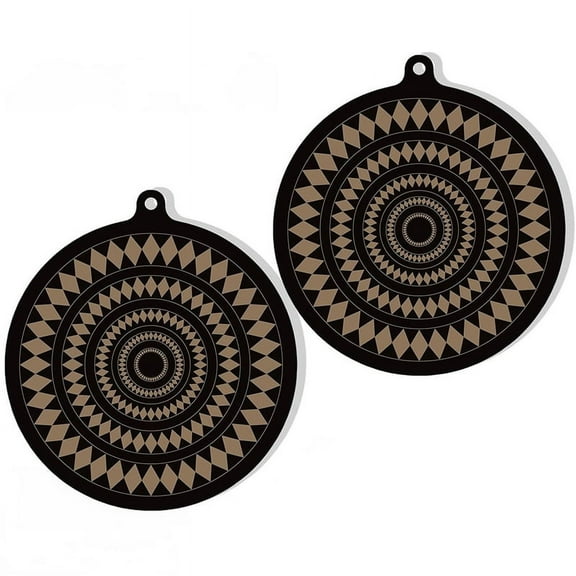 2 PCS Thermochromic Silicone Induction Cooktop Protector Mat - Non-Slip Induction Cook y8199