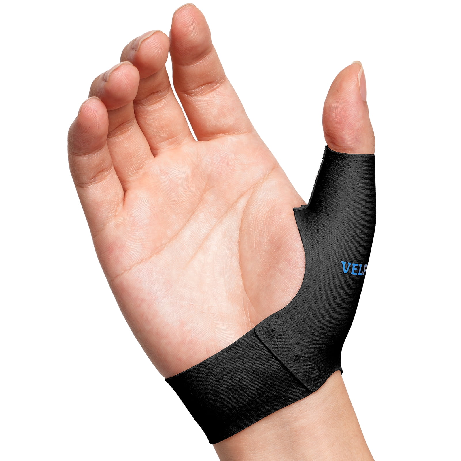 2 PCS Thumb Wrist Brace Compression Sleeve for Arthritis Pain Relief Protector Support, Soft Elastic Fabric Thumb Spica Splint Glove Liner for Women and Men -Fits Both Hands (Medium)