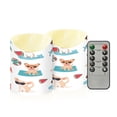 thumbnail image 1 of 2 PCS Tilted Flameless Candles Flickering LED Lights Battery Operated Candles with Remote Timers for Holiday Decor Dogs Doing Summer Activities, 1 of 8