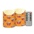 thumbnail image 1 of 2 PCS Tilted Flameless Candles Flickering LED Lights Battery Operated Candles with Remote Timers for Holiday Decor Popcorn Pattern, 1 of 7