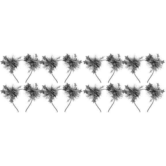 2-Piece Set Tinsel Headband and Star Earrings for Girls and Women, Accessories