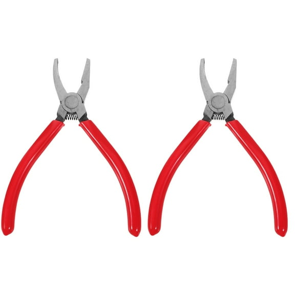 FENGGUIQU 2-Pack Glass Breaking Pliers with Curved for Craftsmen, Artists, and Projects