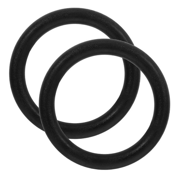 ToyKAKA 2PCS Gym Training Ring ABS Black for Bodyweight Exercises Fitness Enthusiasts at Cross-Training
