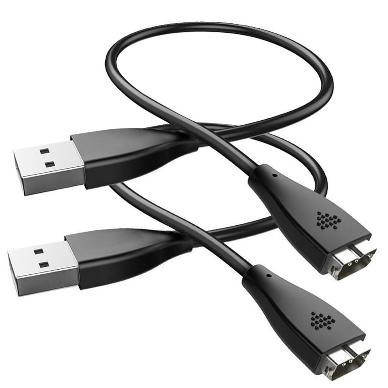 2 PCS USB Charging Cable Cord Charger For Fitbit Charge HR Bracelet Wristband