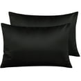 thumbnail image 1 of 2 Pack Soft Smooth Satin Silk Pillowcase Luxury Bed Pillow Case Cushion Cover, 1 of 11