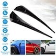 thumbnail image 1 of 2 Pcs Universal Car Side Fender Vent Decals, Glossy Black 3D Blade Style Air Flow Vent Stickers, Sporty Side Body Trim Decor for Most Vehicles, 1 of 11