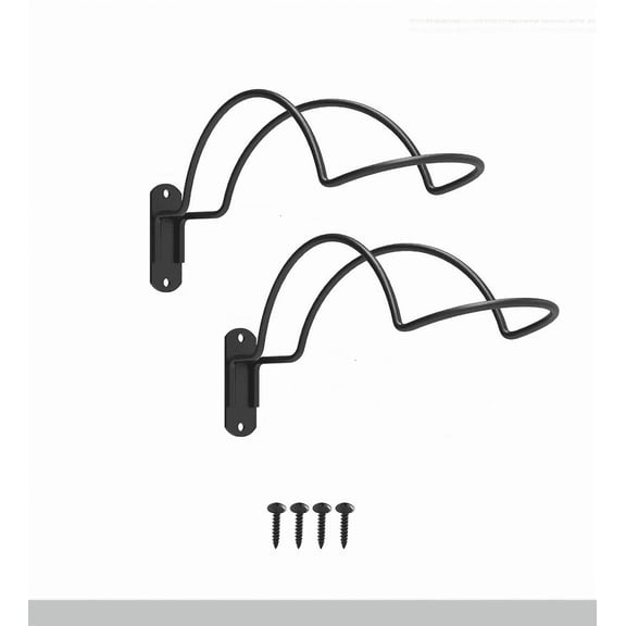 COREBAY 2PCS Metal Helmet Wall Mount, Roma Style Motorcycle Helmet Holder Wall Mount with Screws, Heavy Duty Helmet Rack Hooks for Motorcycle Equestrian Baseball Helmets Hats