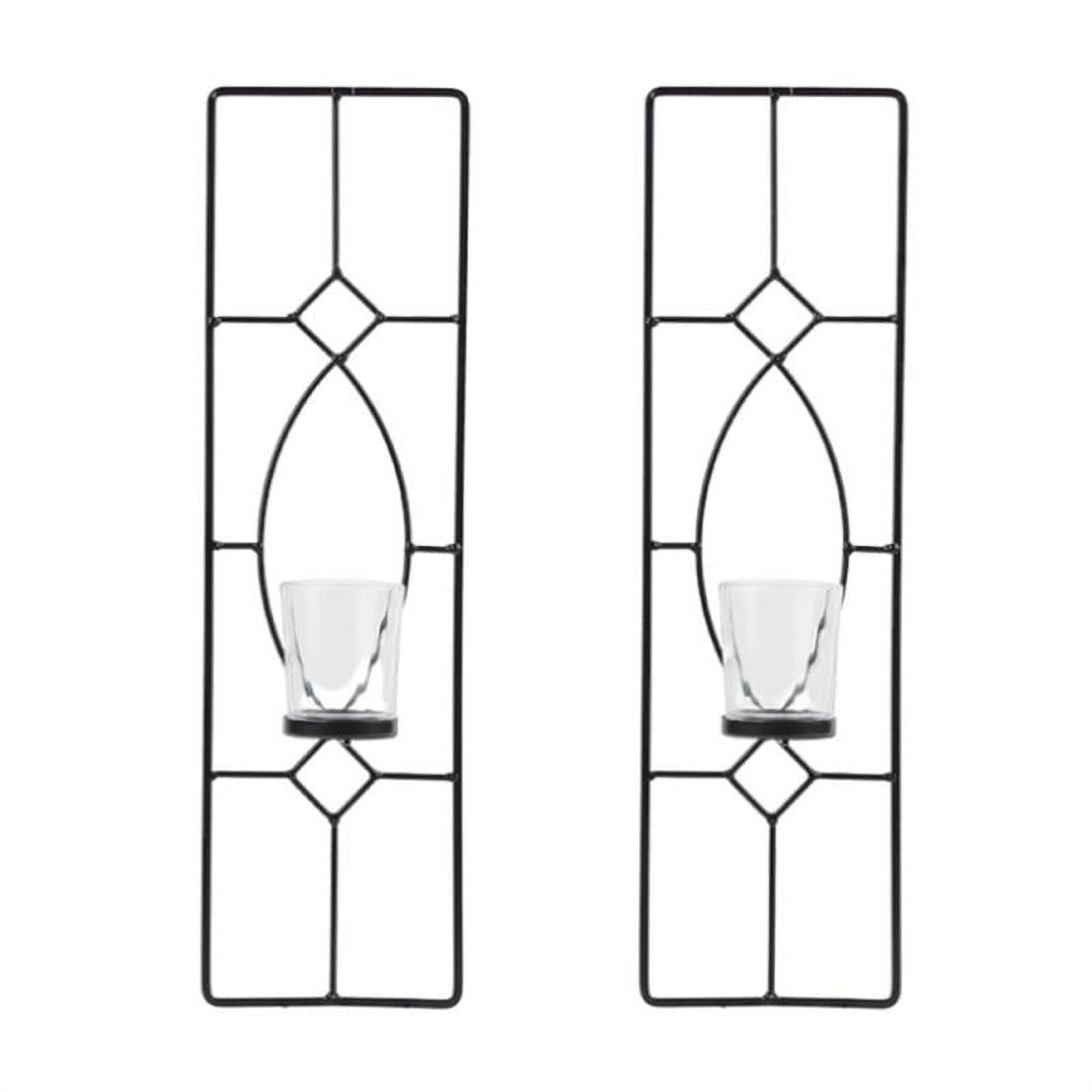 2 PCS Wall Sconces Candle Holders Wall Decorations AntiqueStyle Metal Candles Sconces for
