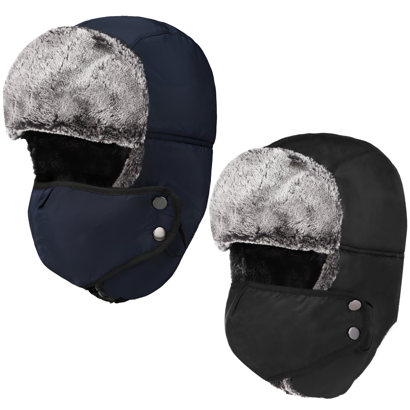 Connectyle Men's Trapper Hat Winter Earflap Hat With Removable