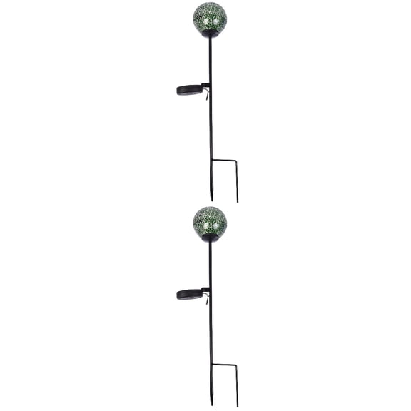 2 PCS Waterproof Step Lights Solar Mosaic Decorative Lawn