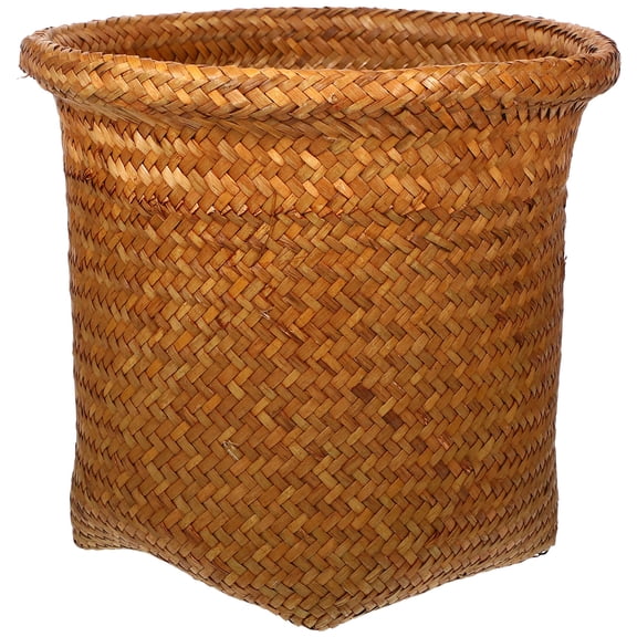 2 PCS Wicker Bin Storage Basket Adorable Basket Child Office 26x26cm