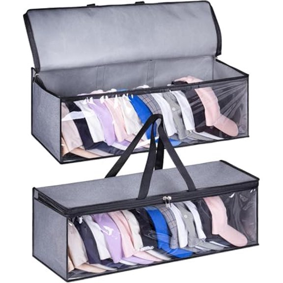 2 PCS Wide Hat Storage for Baseball Caps Organizer with 2 Sturdy Handles Hat Racks Holder Grey Capbox Stackable for Home Travel$$Home Decor, Kitchen, & Other