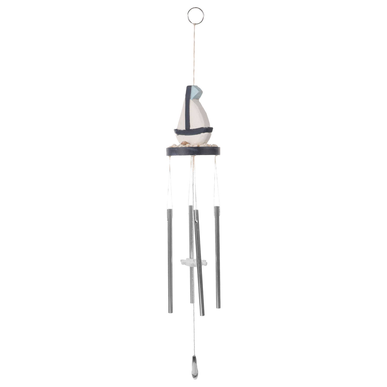 2 PCS Wind Chime Pendant Outdoor Earrings Shell Chimes Sea Animals Mother