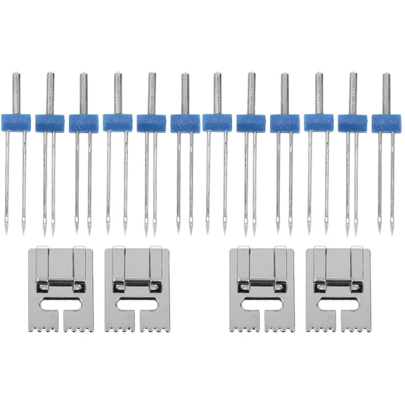 Mobutofu Needles with Pintuck Presser Assorted Color Plastic for Sewing Tasks 4Sets