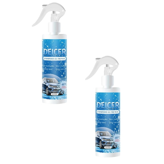 2 PCS Windshield Deicing Spray 250ml - Fast Ice Melting Spray for Cars & Trucks, Snow Spray, Frost Wipe, Pet Safe Deicer deicer for car windshield windshield deicer