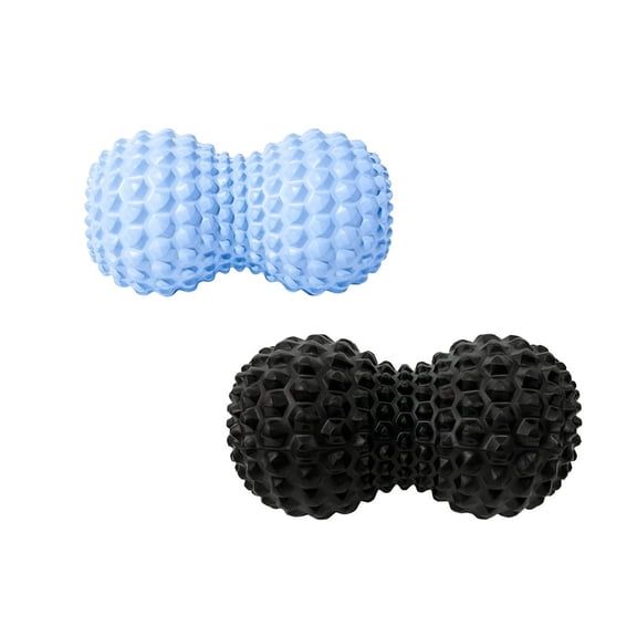 2 PCS Yoga Peanut Massage Ball with Raised Spikes,Deep Tissue Muscle Relief for Yoga Gym Home Workout