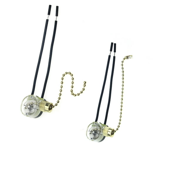 2 PCS Zipper On-off Canopy Light Switch On-off Switch Random Color Light Pull-chain