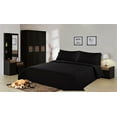 thumbnail image 1 of 2-PIECE NENA BLACK TWIN LUXURY MIDWEST MODREN Solid Microfiber Quilting Bedding Bedspread Coverlet Set Matching Pillow Sham, 1 of 1
