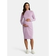 thumbnail image 1 of Time and Tru Women's Maternity Ribbed Dress Set, 2-Piece, Size S-XXL, 1 of 4