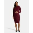thumbnail image 1 of Time and Tru Women's Maternity Ribbed Dress Set, 2-Piece, Size S-XXL, 1 of 4