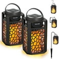 thumbnail image 1 of NUNET 10W TWS Outdoor Bluetooth 5.1 Speakers Flame Speakers Tiki Torch Lantern Waterproof Wireless Portable Sound System  2PK, 1 of 8