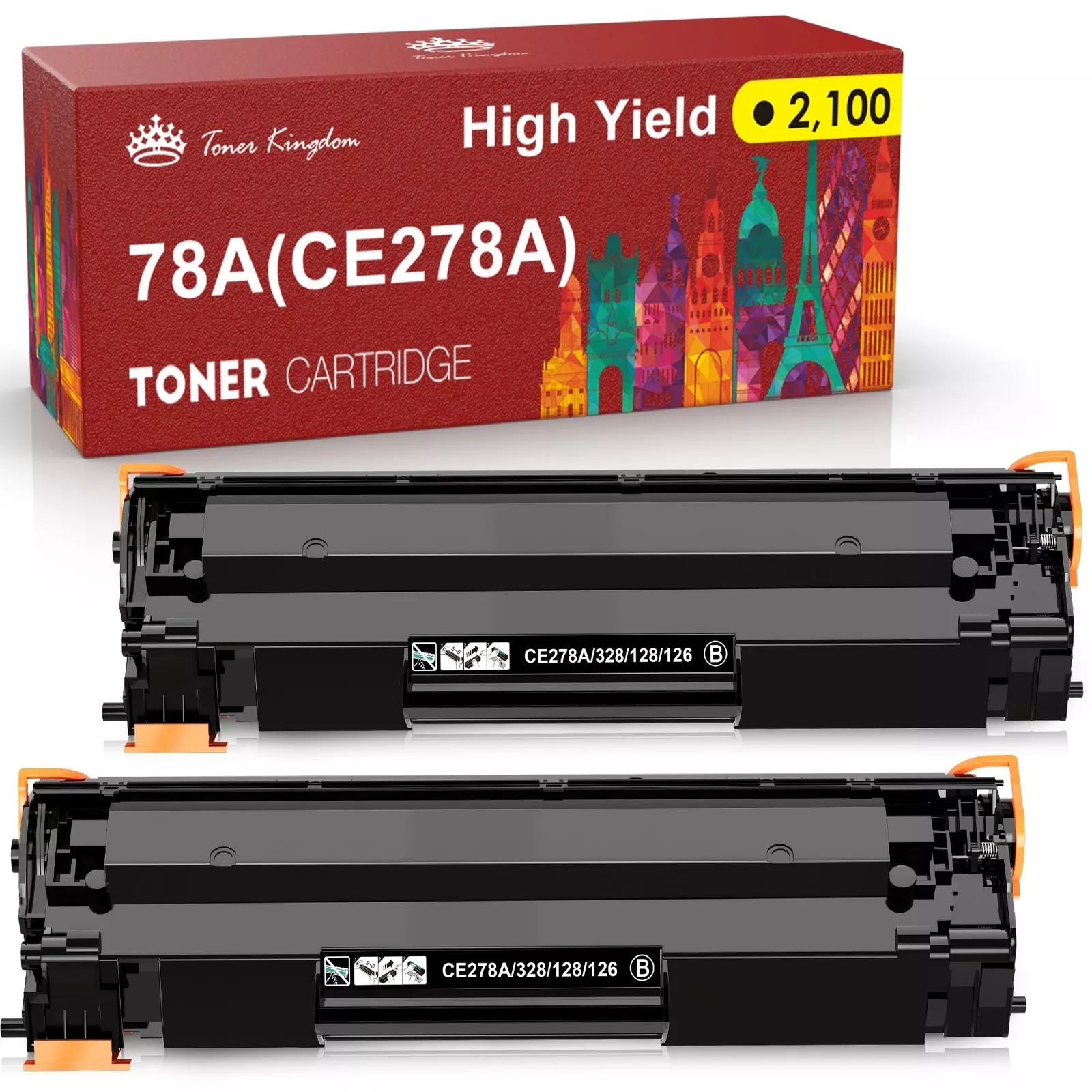 Toners Laser Compatibles Pour HP LaserJet Pro M1530, M153DNF, P1560, P1566, P1600 - Marque Visiodirect, Neufs