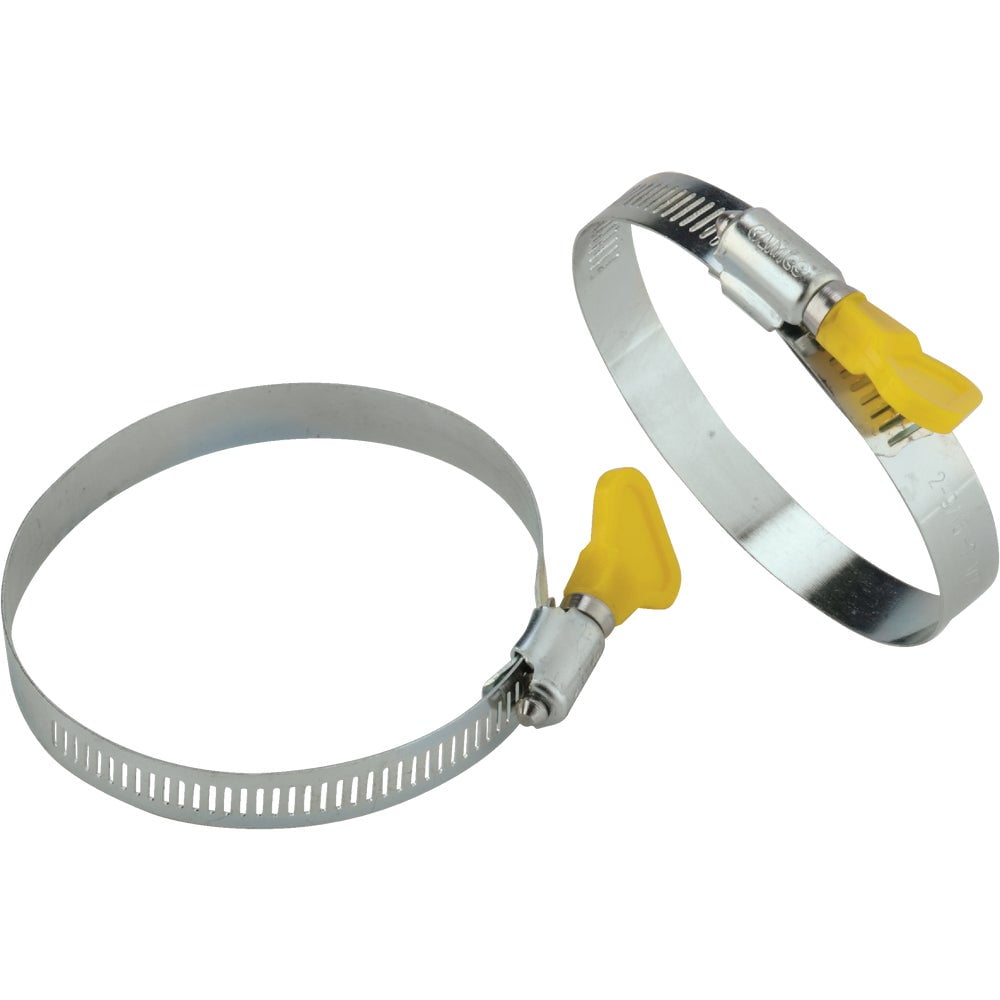 2 PK, Camco 3 In. TwistIt Clamp RV Sewer Hose Connector, (2Pack
