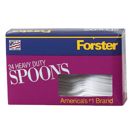 2 PK, Diamond 4142600044-Diamond Heavy-Duty Plastic Spoons (24-Piece)