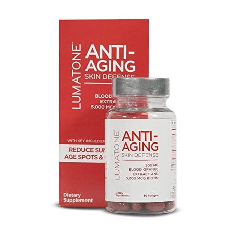2 PK Lumatone Anti-Aging Skin Defense w/ Blood Orange Extract & Biotin