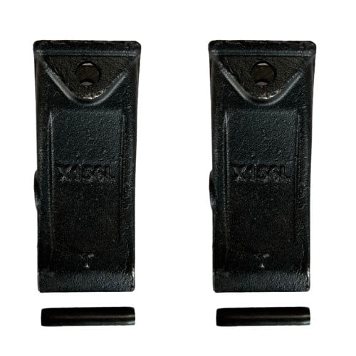 2 PK Mini Excavator Long Dirt Bucket Teeth w/ Pins - X156L , P156 ,T156X 6727801