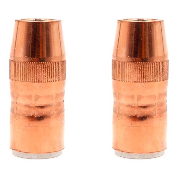 2-PK N-5800C Nozzle Centerfire Large 5/8" Orifice Flush For Bernard Mig Gun