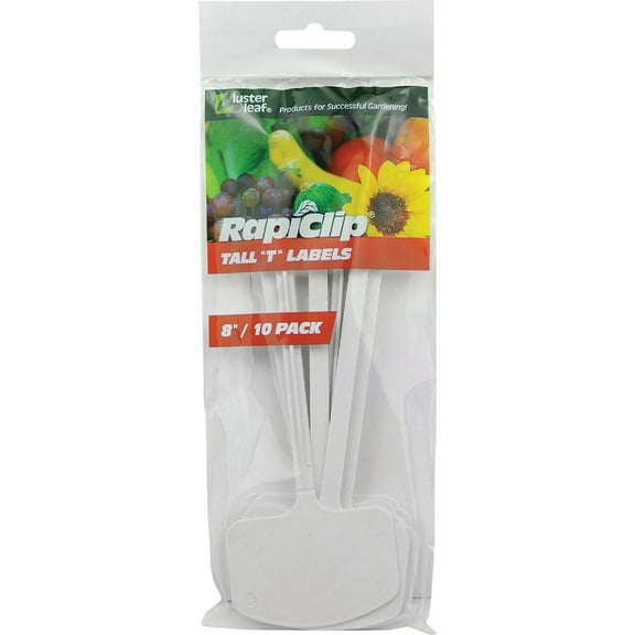 2 PK, Rapiclip 818-Rapiclip 8 In. Plastic Plant & Garden Marker T-Label (10-Pack)