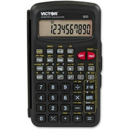2 PK,Victor 10-Digit Compact Scientific Calculator (920)