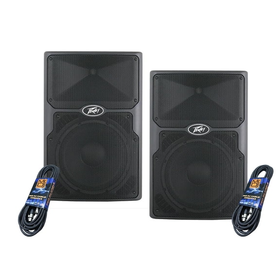 2 PVXP15 DSP 15" Powered Speaker 830W with 1.4" Compression Driver,+ XLR Cables2 PVXP15 DSP 15" Powered Speaker 830W with 1.4" Compression Driver,+ XLR Cables