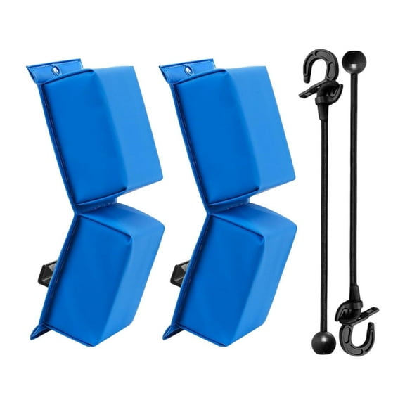 2 PWC Fender Bumper Boat Dock Protectors with Elastic Cords for Motorboat Docking Sturdy PVC Material