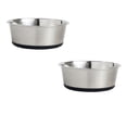 thumbnail image 1 of 2 Pac Pets Stainless Steel Cat Bowl, 64 OZ Food and Water Dish,  Non Slip Pet Feeder Dishes with Rubber Bottom, Pet Bowls for Medium and Large Dogs, 1 of 4