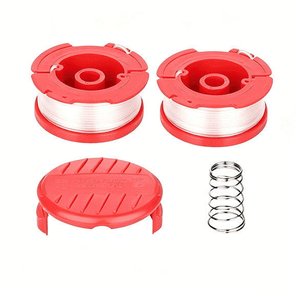 2 Pack 0.065",30Ft String Trimmer Spool Line Compatible with Craftsman CMZST065/CMZST120SC 2 Replacement Spools+1Cap+1Spring