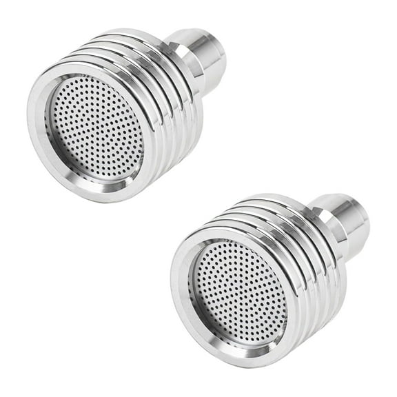 2 Pack 0.5mm Hole Pressure Washer Tips Spraying Nozzle Stainless Steel Shower with 1/4 Quick Connect Adapter,2pcs x Pressure Washer Nozzle Tips,Silver