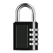 2 Pack 0.94 Inch Long Shackle Combination Lock 4 Digit Outdoor Waterproof Padlock for School Gym Locker, Sports Locker, Fence, Gate, Toolbox